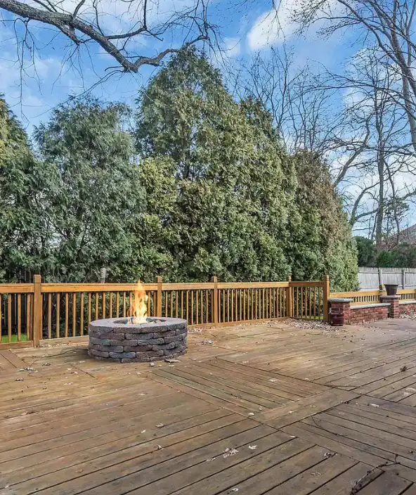 Firepit at a mental health facility