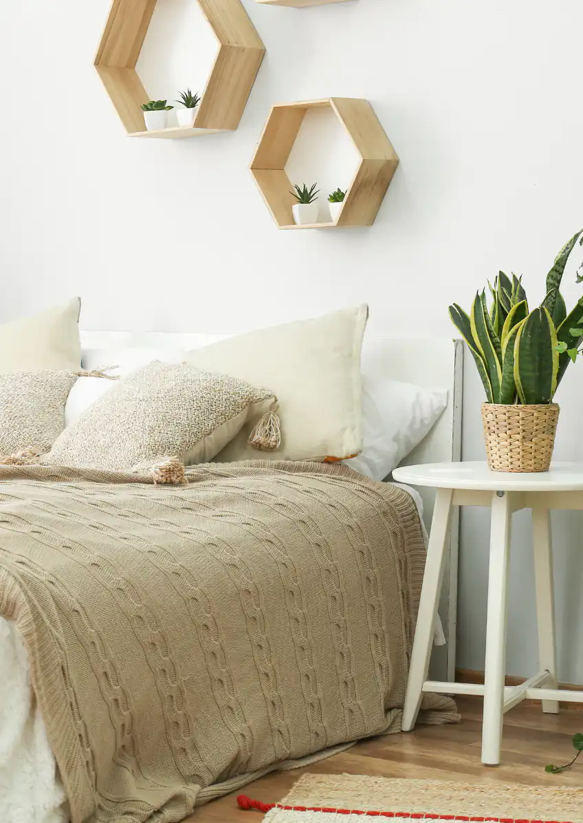 Bedroom at a mental health facility