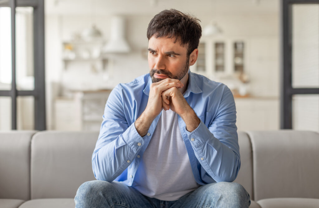 depression in men - alt text