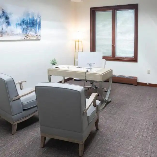 Desk for a meeting about mental health treatment