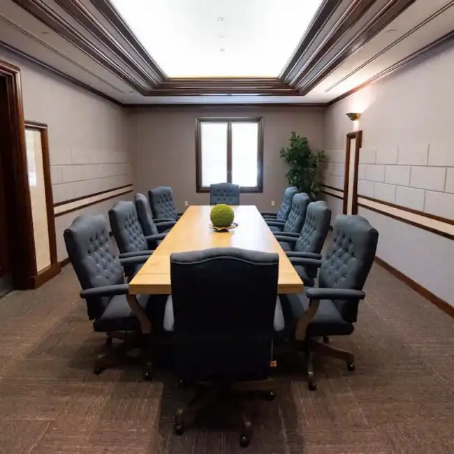 Meeting conference room about mental health treatment